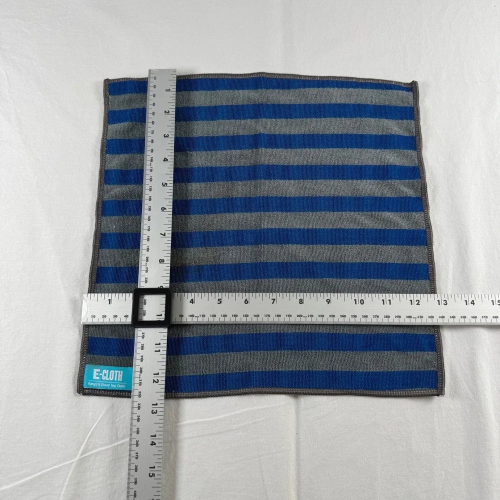 E-Cloth Blue Gray Striped Microfiber Range & Stove Top Cloth NWOT